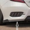 Honda Civic X 2017-2018-2019-2020-2021 Rear Bumper Canards SPlitters