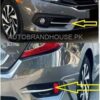 Honda Civic 2017-2021 Facelift Fog / Reflector Light Chrome Trims