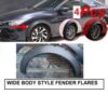 Wide Body Style Fender Flares 04 Pcs Universal Fit Product Material Plastic 04 Pcs Installation Double Tape or Screws