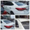 Toyota Yaris 2021-2020 Rear Window Roof Spoiler Material Fibreglass Color White Installation Method Double Tape Good Fitment No alteration required