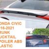Honda Civic X 2016-2017-2018-2019-2021-2022 Trunk Ducktail Spoiler Ver 02 (ABS Plastic)