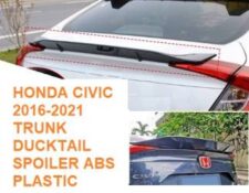 Honda Civic X 2016-2017-2018-2019-2021-2022 Trunk Ducktail Spoiler Ver 02 (ABS Plastic)