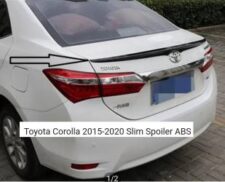 Toyota Corolla 2015-2014-2015-2016-2017-2018-2019-2020-2021-2022-2023 Trunk Lip Spoiler Slim ABS Palstic