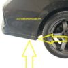 Honda Civic 2016-2017-2018-2019-2020-2021 SI Rear Bumper Splitters Canards Lip
