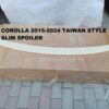 Toyota Corolla 2015-2014-2015-2016-2017-2018-2019-2020-2021-2022-2023-2024 Trunk Lip Spoiler Slim ABS Palstic