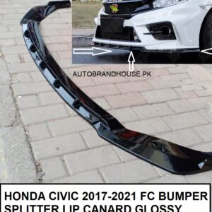 Honda Civic 2017-2021 FC Bumper Splitter Plastic Glossy BLACK